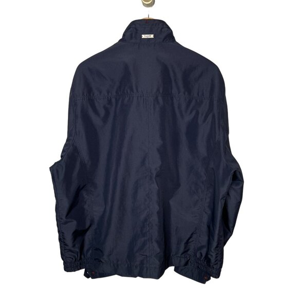 Bugatti Men's 2XL Nylon Modern Bomber Golf Jacket Waterproof Full Zip Navy Blue - Picture 3 of 8